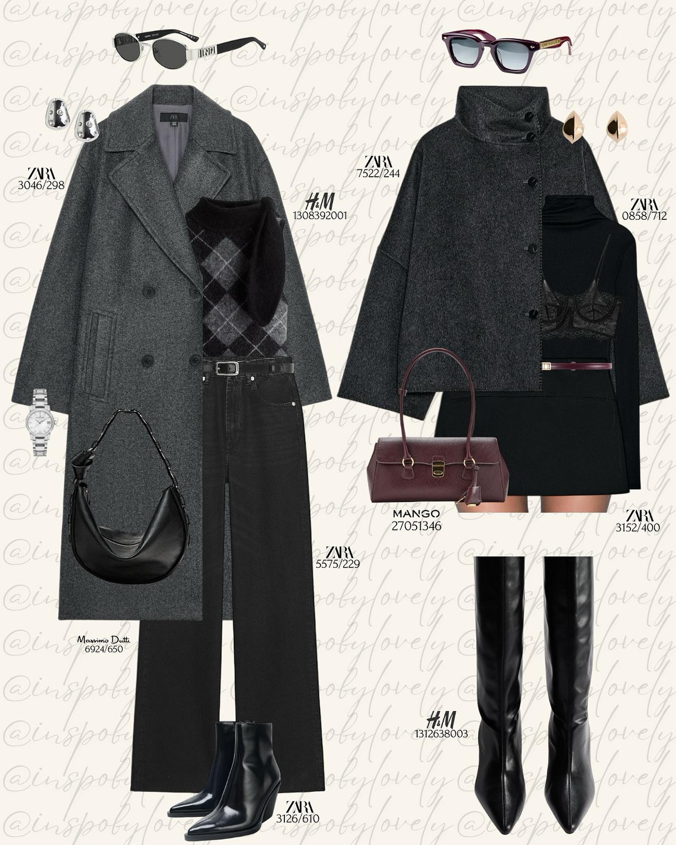 Charcoal Coats, Black Boots, and a Hint of Bordeaux: A Winter Wardrobe Formula Worth Keeping